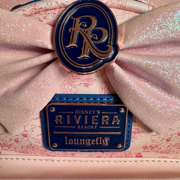 NWT. loungefly Disney Parks Riviera Resort Minnie Mini Pink Backpack Loungefly - Picture 3 of 12